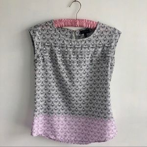 The Limited Ruffled Printed Blouse